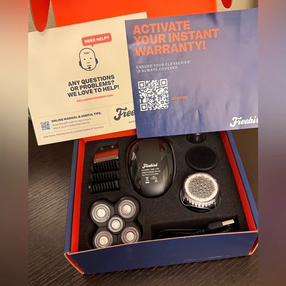 freebird Flex Series Shaving Kit - Electric Rotary Men’s Shaver New - Picture 5 of 10